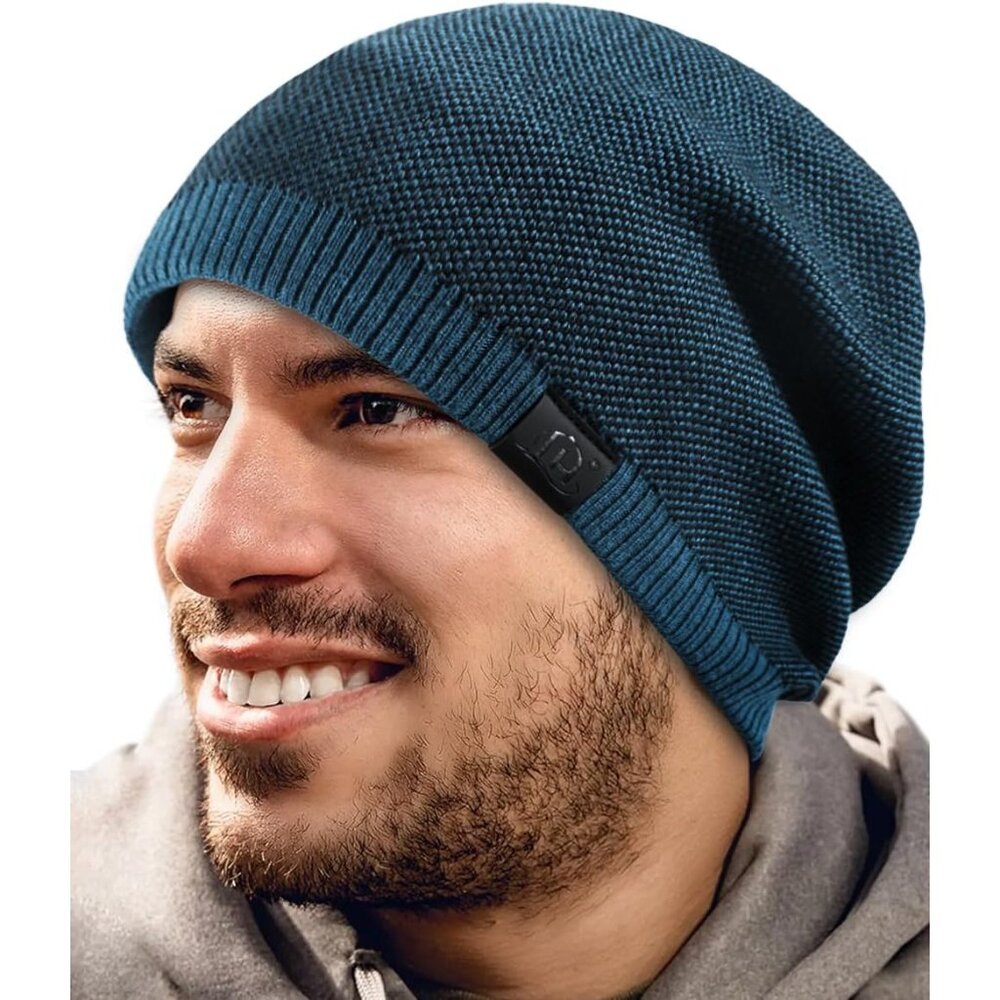 Double-Layer Warmth Beanie - Soft Windproof Skull… - image 2